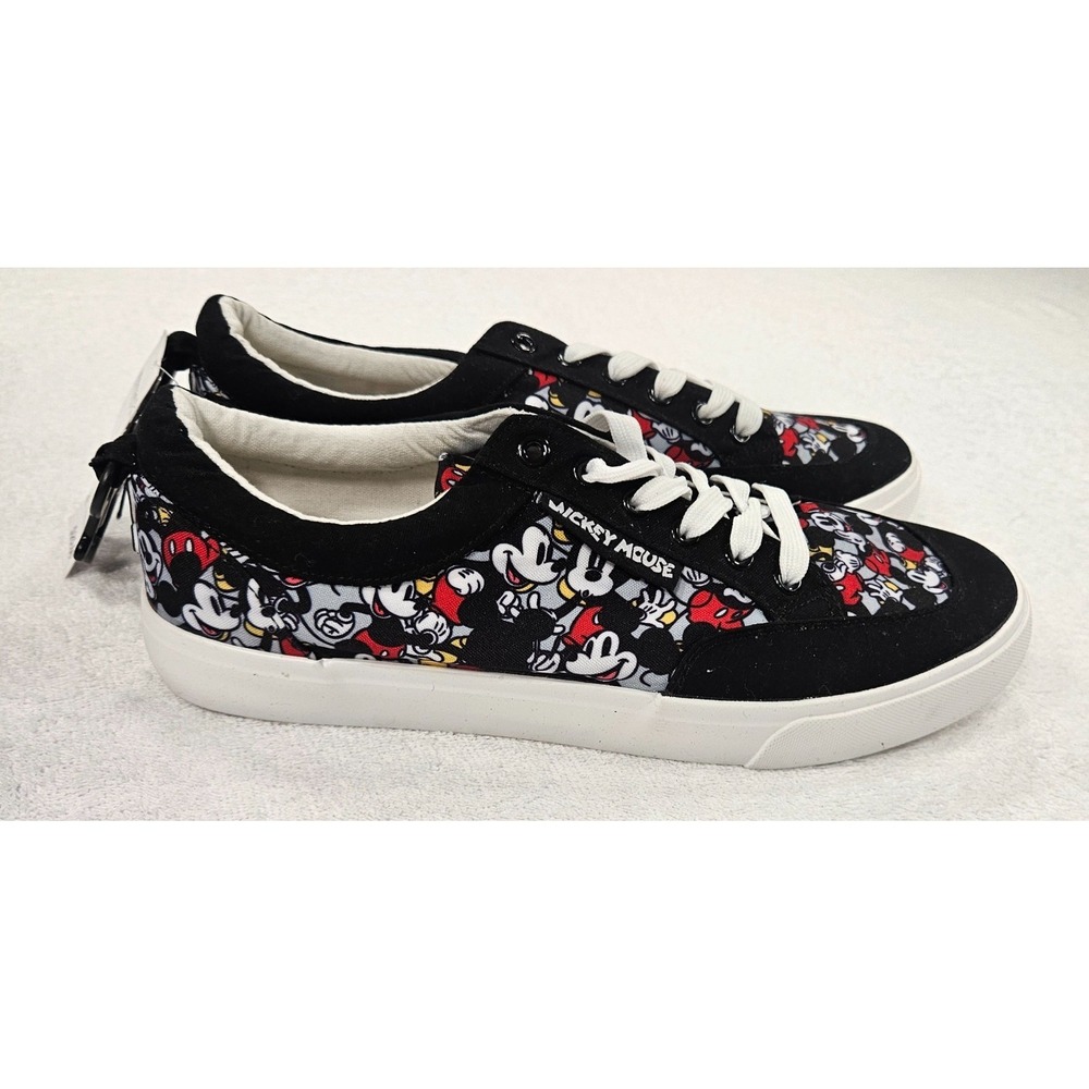 Mickey Mouse Disney Sneakers Men Size 12 LaceUp Shoes Canvas Low Top Ground Up